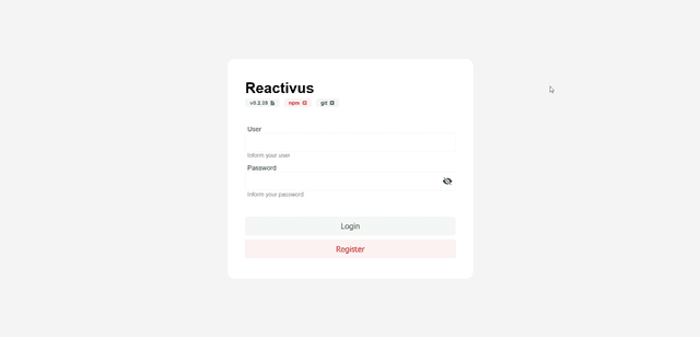 Reactivus Login